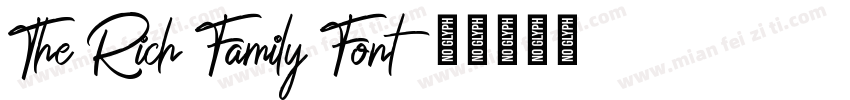 The Rich Family Font字体转换